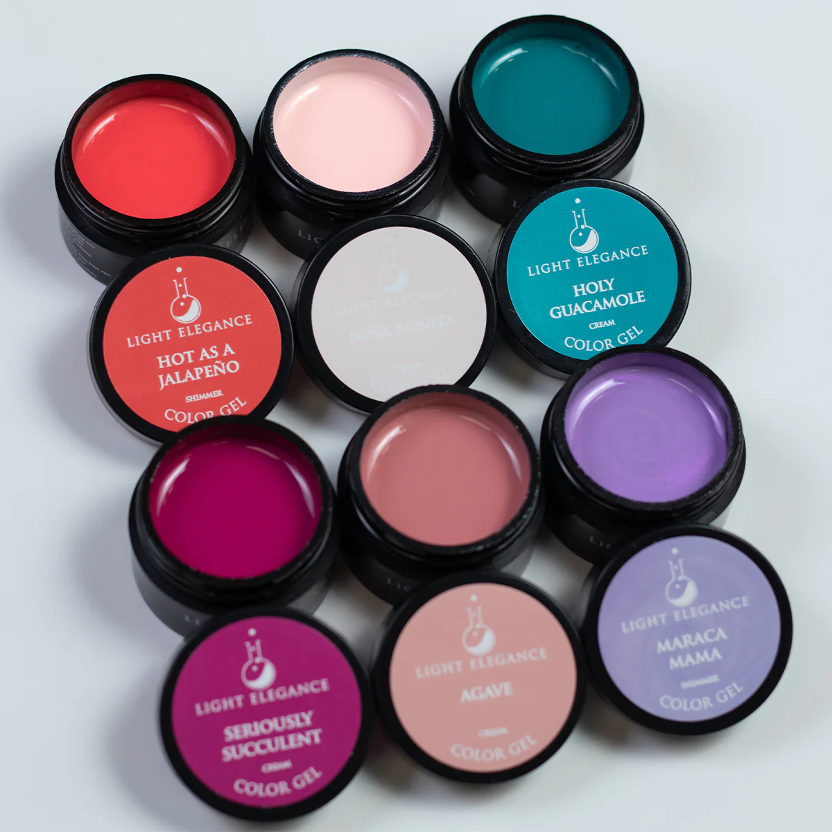 Light Elegance Color & Glitter Gels Old Packaging