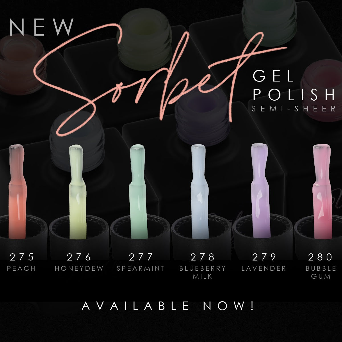 Ugly Duckling Spring 2024 Collection - Sorbet #275-280