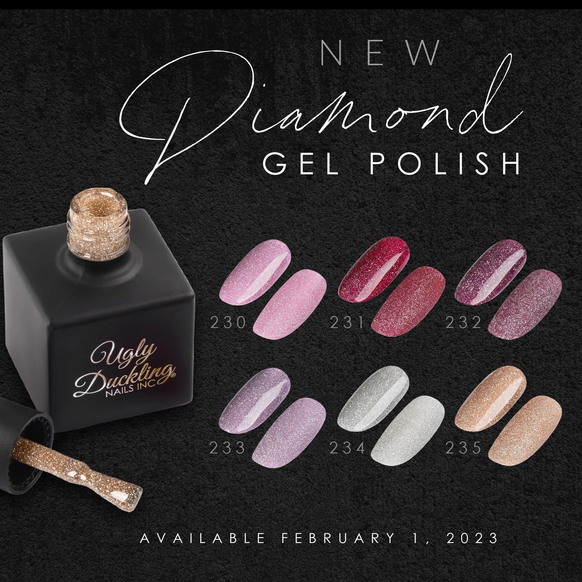 Ugly Duckling Winter 2023 Collection - Diamond Gel Polish