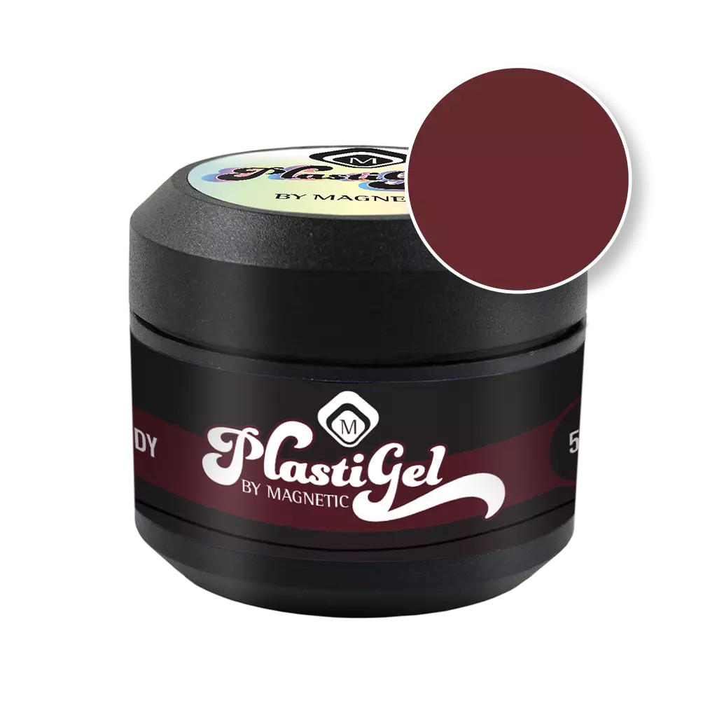 Magnetic Plasti Gel Burgundy - Creata Beauty - Professional Beauty Products