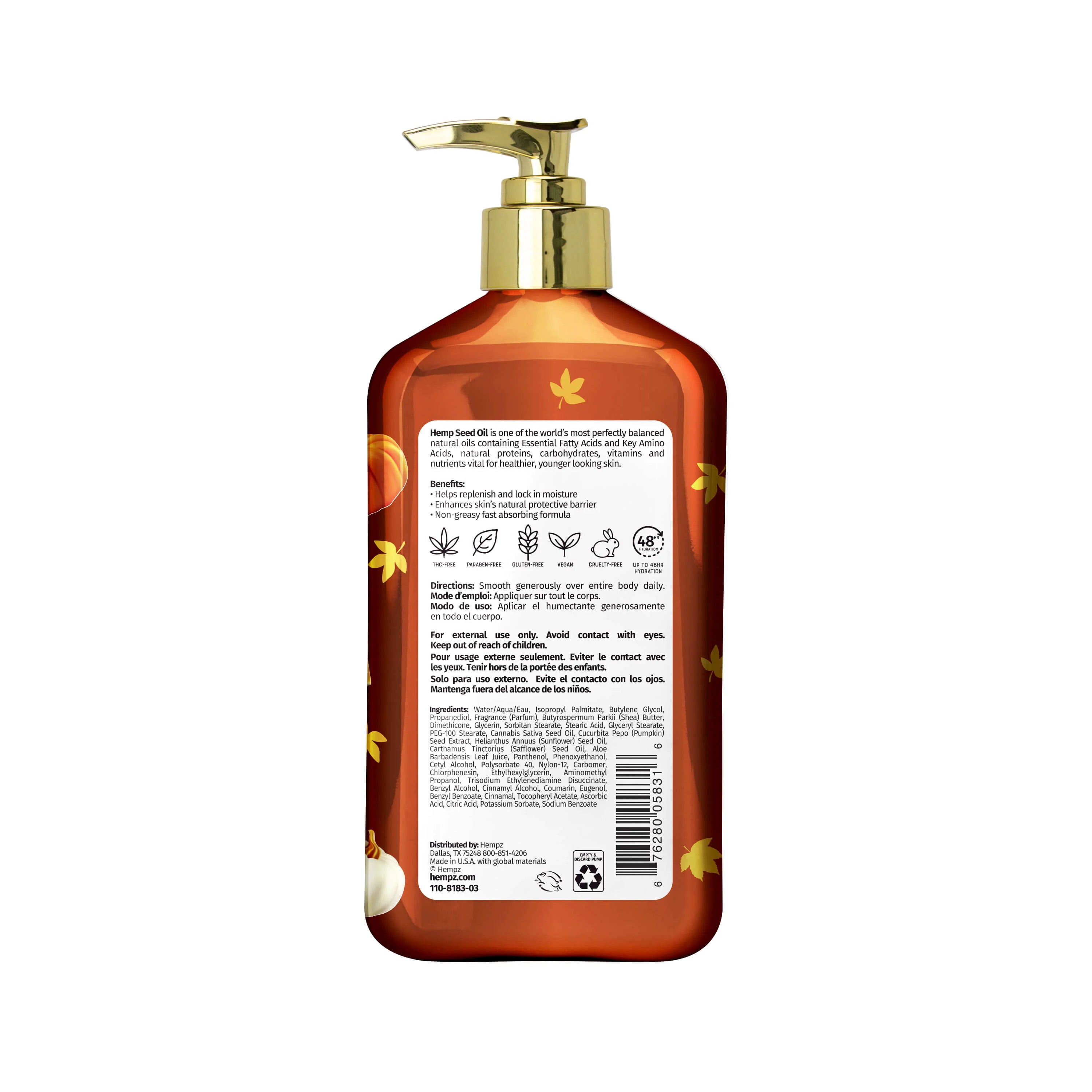 Hempz - Spiced Pumpkin Pie Body Moisturizer