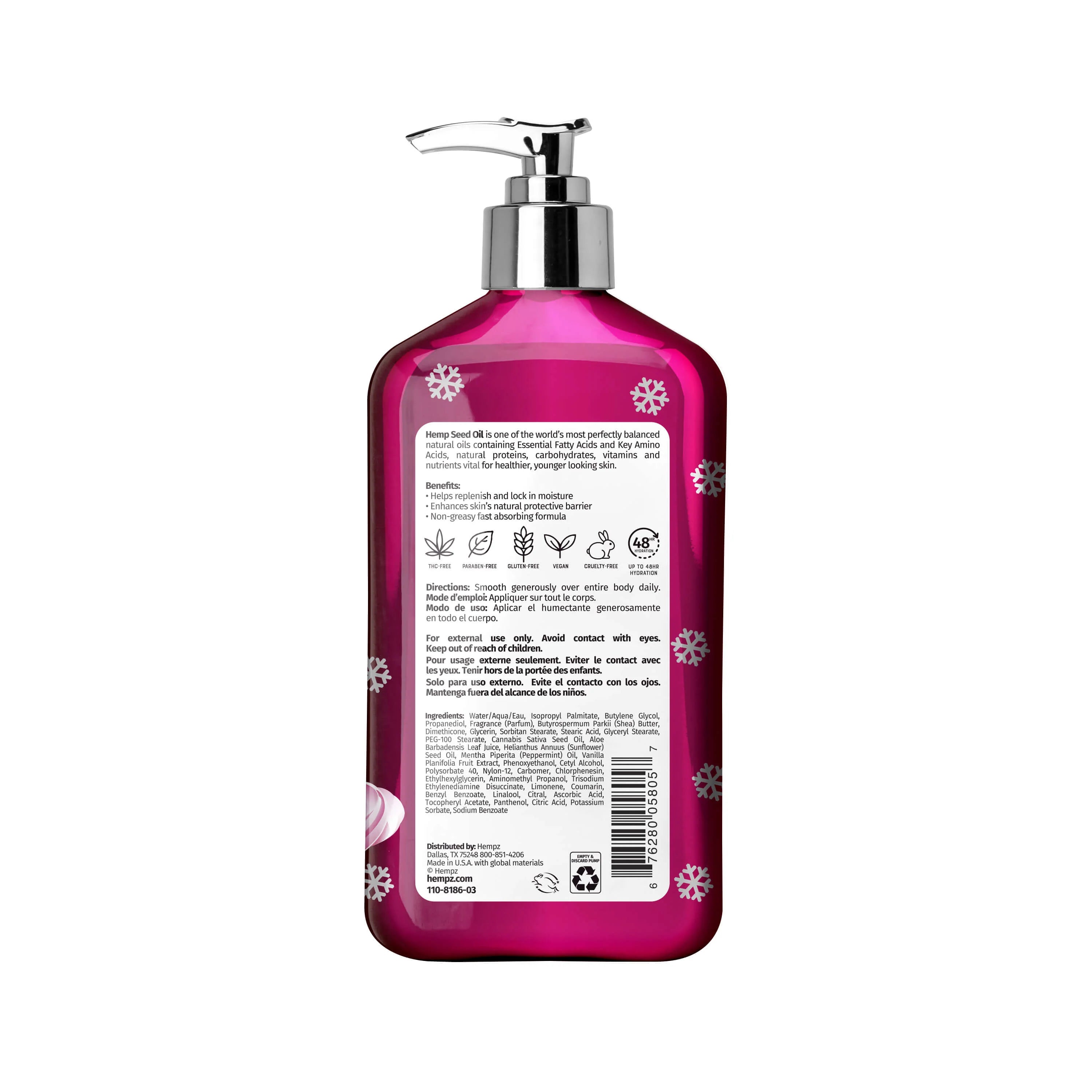 Hempz - Pink Peppermint Meringue Body Moisturizer