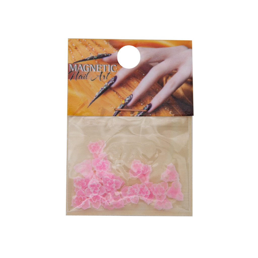 Magnetic Fimo Flower 2 Pink 25 pcs - Creata Beauty - Professional Beauty Products