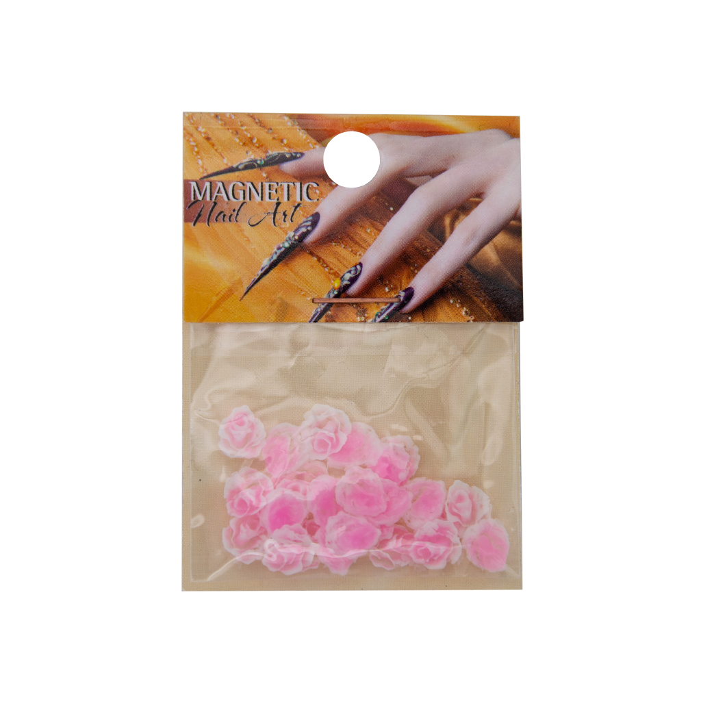 Magnetic Fimo Flower 5 Pink 25 pcs - Creata Beauty - Professional Beauty Products
