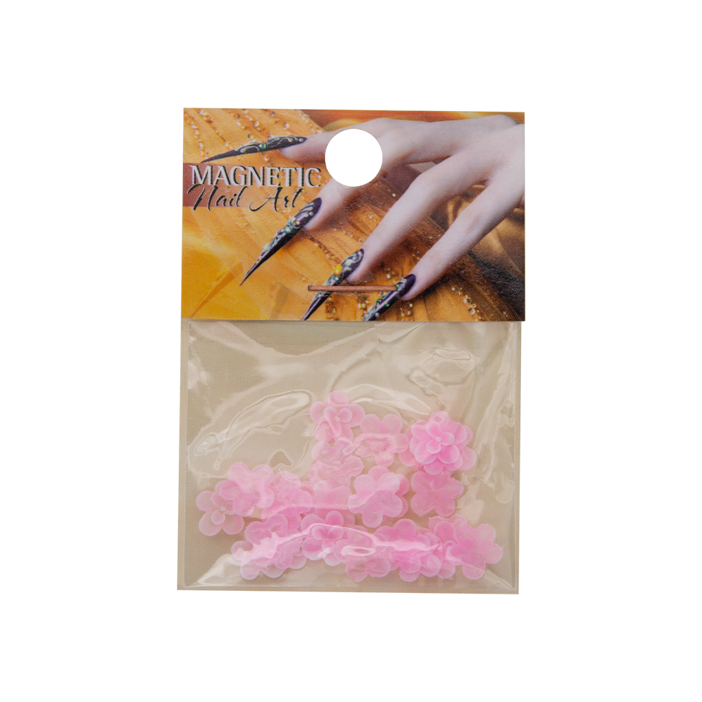 Magnetic Fimo Flower 7 Pink 25 pcs - Creata Beauty - Professional Beauty Products