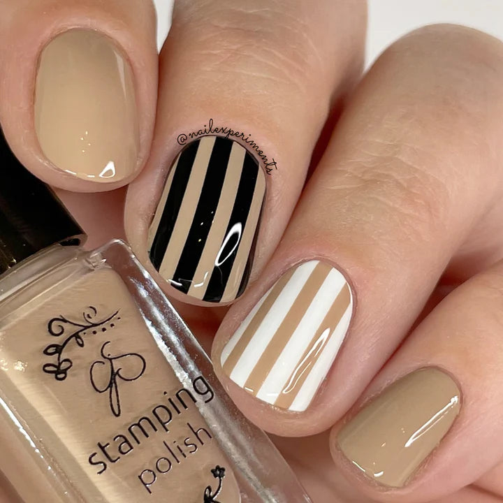 Clear Jelly Stamper Polish - CJS 118 Latte - Creata Beauty - Professional Beauty Products