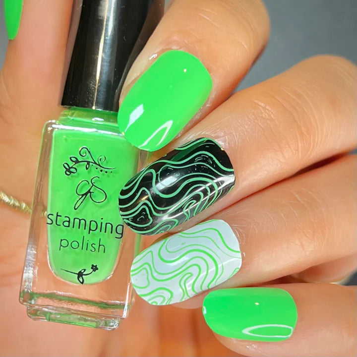 Clear Jelly Stamper Polish - CJS 012 Glee Tree Green - Creata Beauty - Professional Beauty Products