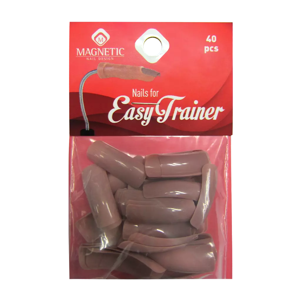 Magnetic Easy Trainer (flexi finger) nude tips 40pcs - Creata Beauty - Professional Beauty Products