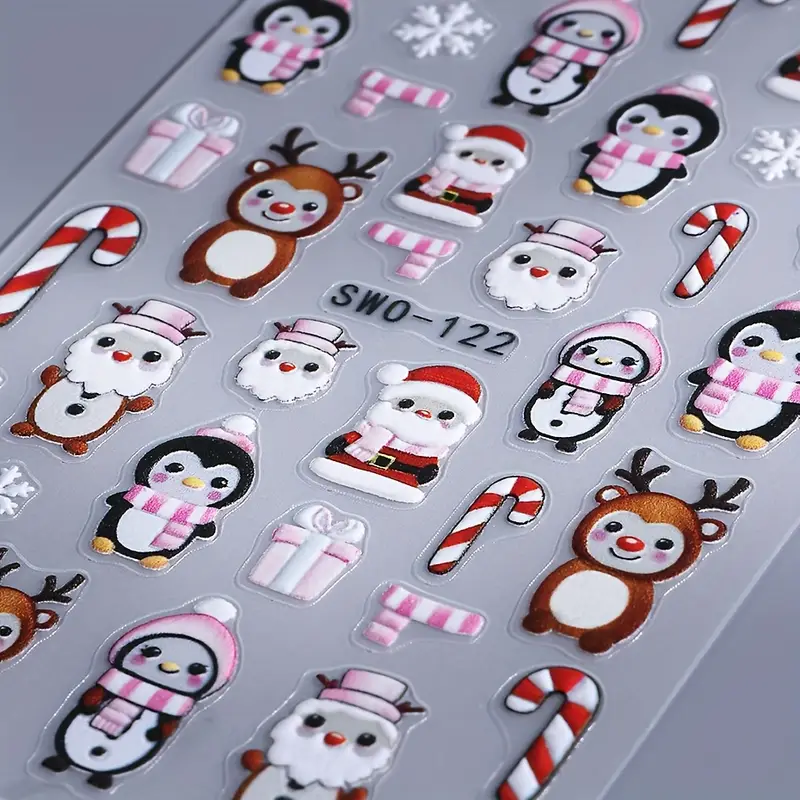 Creata Beauty Nail Decals - Christmas Winter Theme