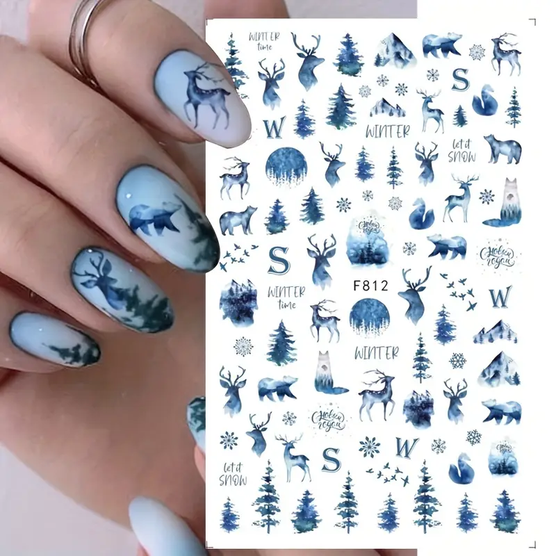 Creata Beauty Nail Decals - Winter Theme