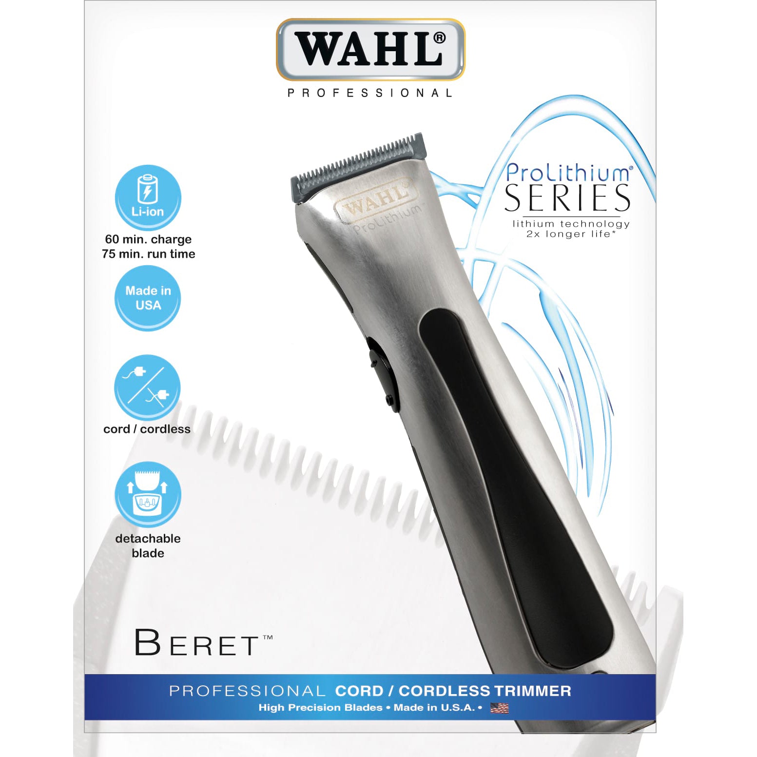 Wahl Beret™ Lithium Ion Trimmer - Creata Beauty - Professional Beauty Products