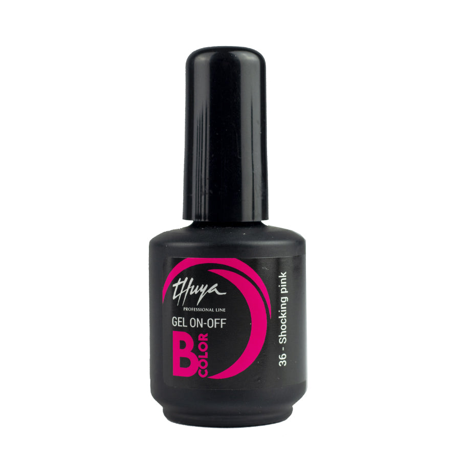Thuya Nail Gel Polish - On-Off B-Color - #36 Shocking Pink