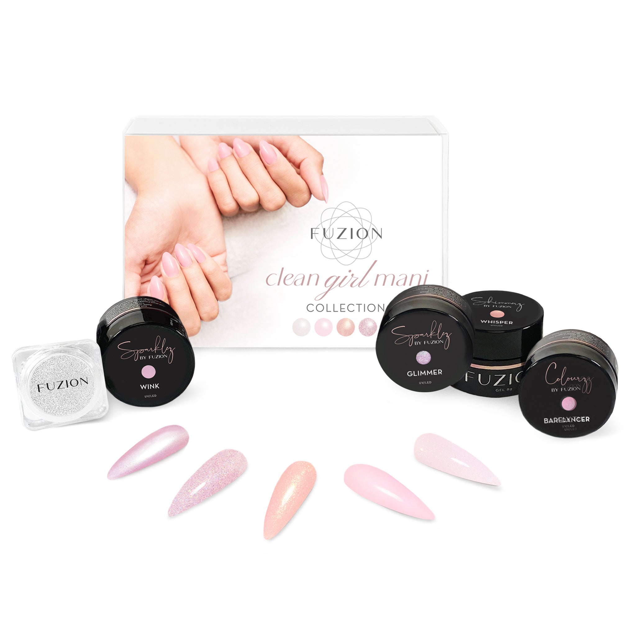 Fuzion UV/LED Spring 2024 Clean Girl Mani Collection - Creata Beauty - Professional Beauty Products