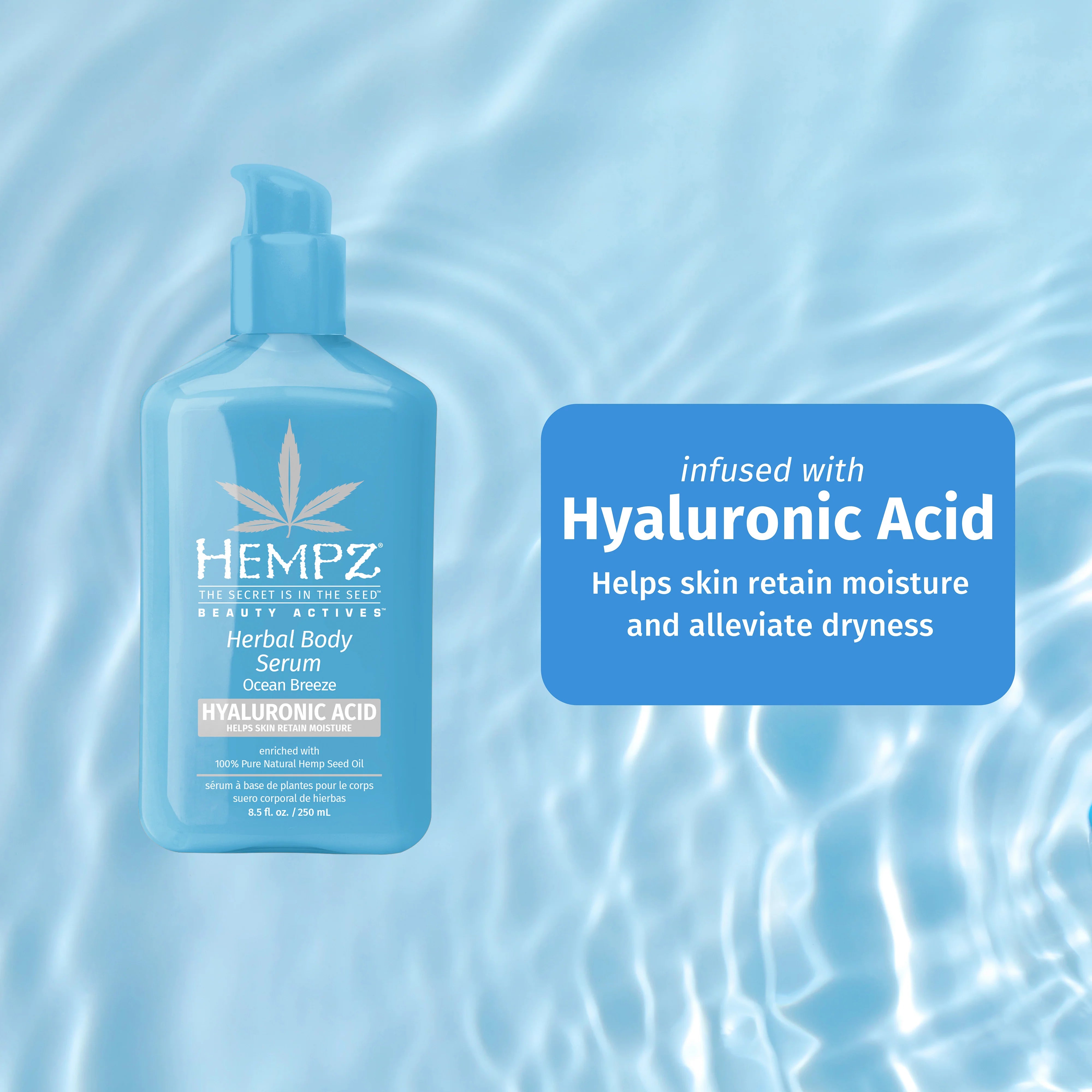 Hempz - Beauty Actives Ocean Breeze Herbal Body Serum with Hyaluronic Acid
