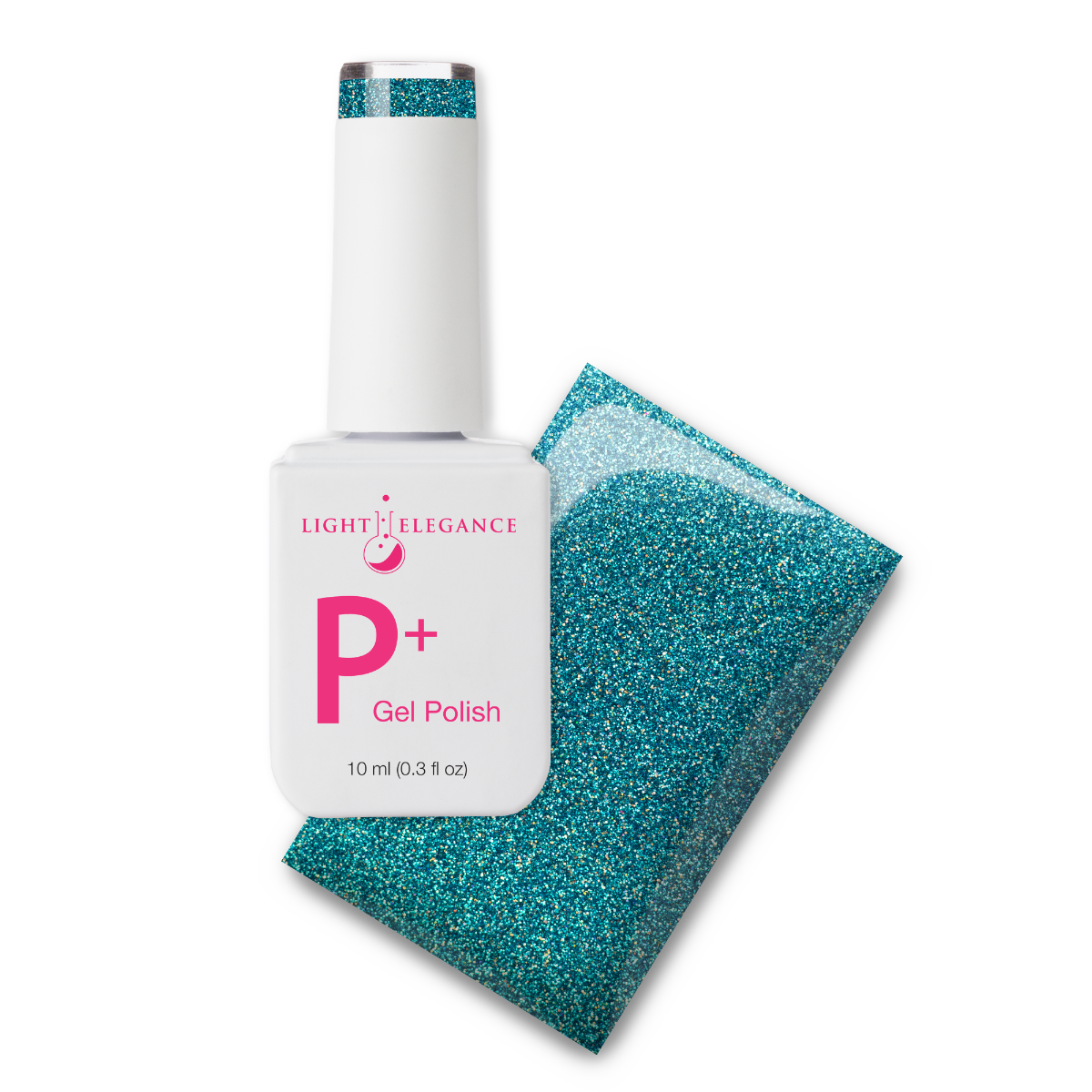 Light Elegance P+ Soak Off Glitter Gel - Blast Off Blue :: New Packaging - Creata Beauty - Professional Beauty Products