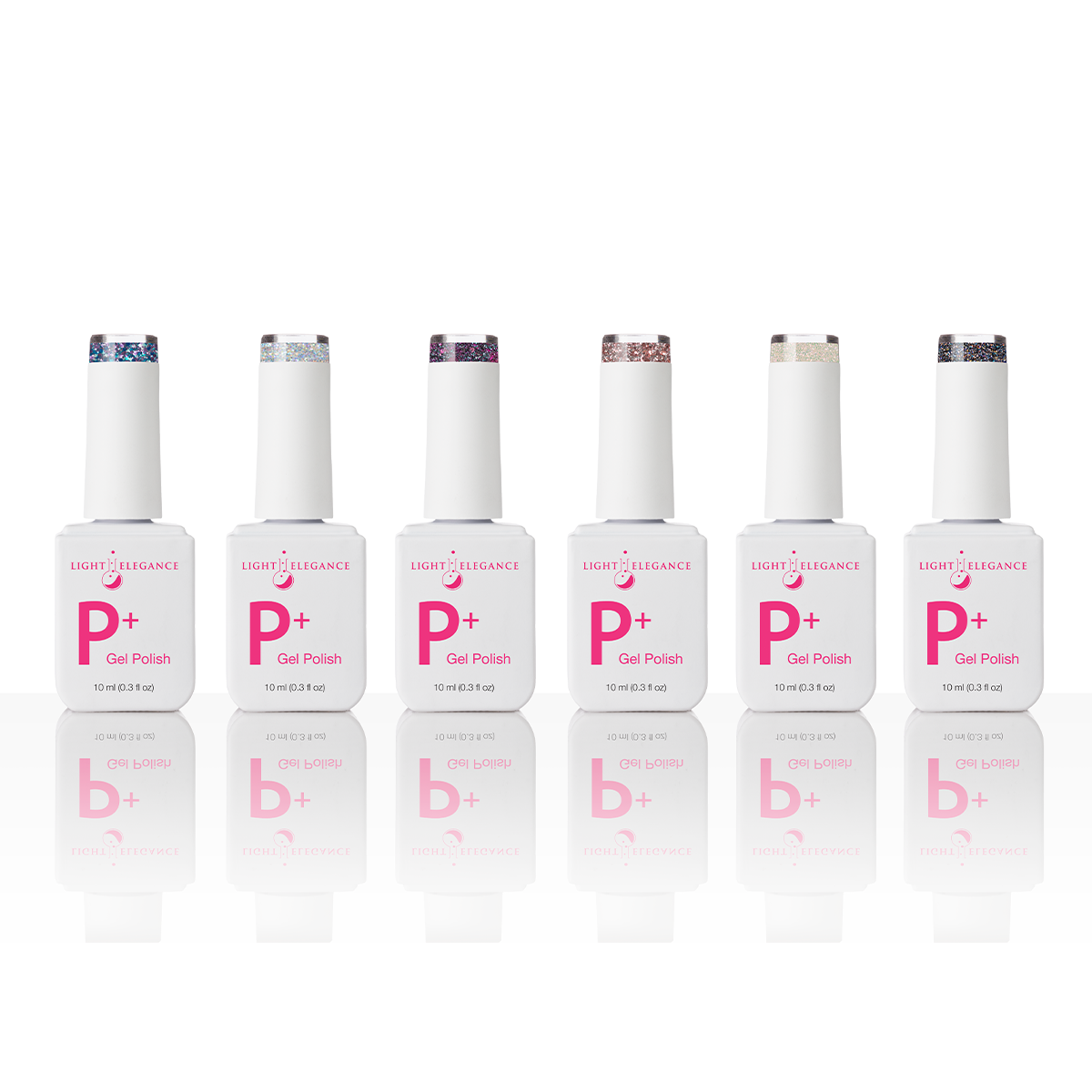 Light Elegance P+ Glitter Gel Polish Collection - Fall 2024 - The Moody
