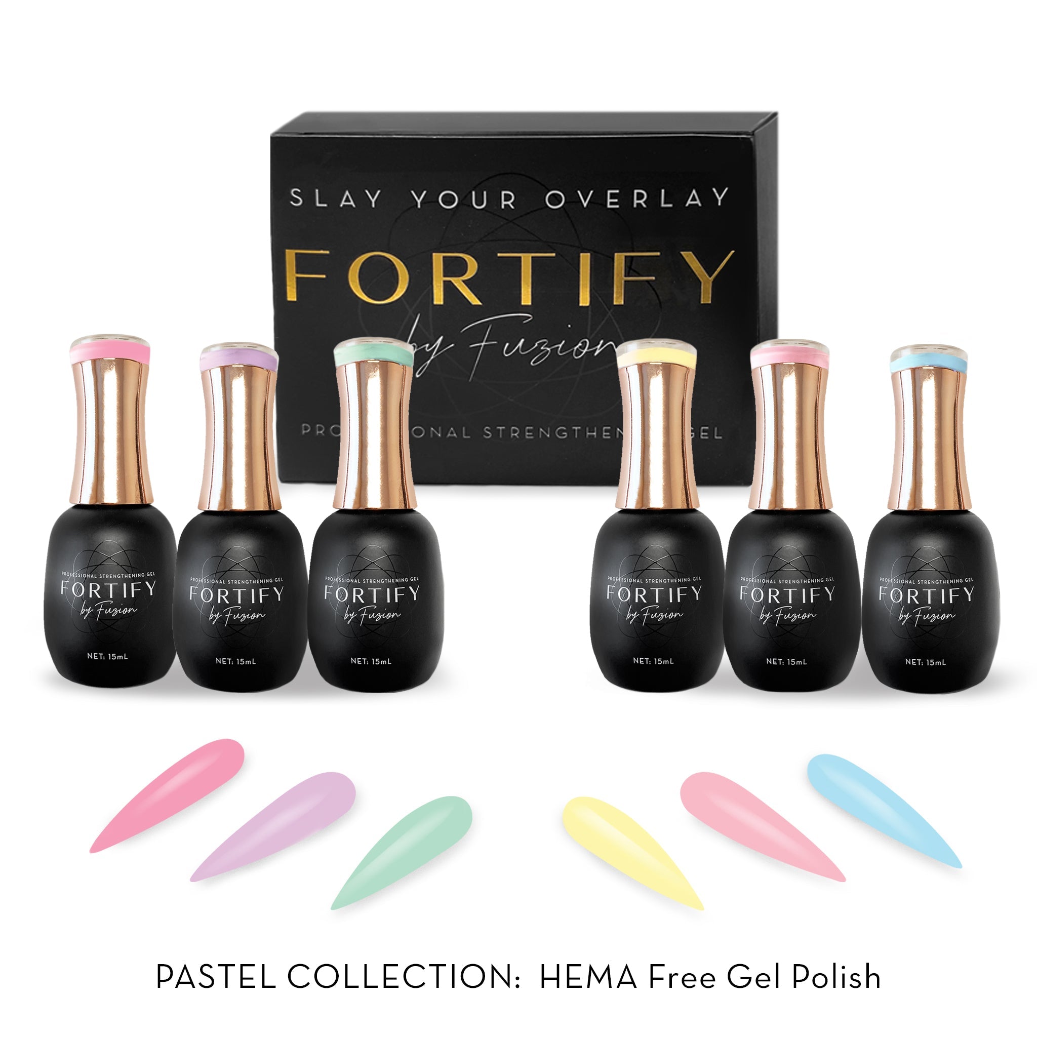Fuzion Fortify - HEMA Free - Polish Collection 69-74 - Pastel Spring 2024 - Creata Beauty - Professional Beauty Products