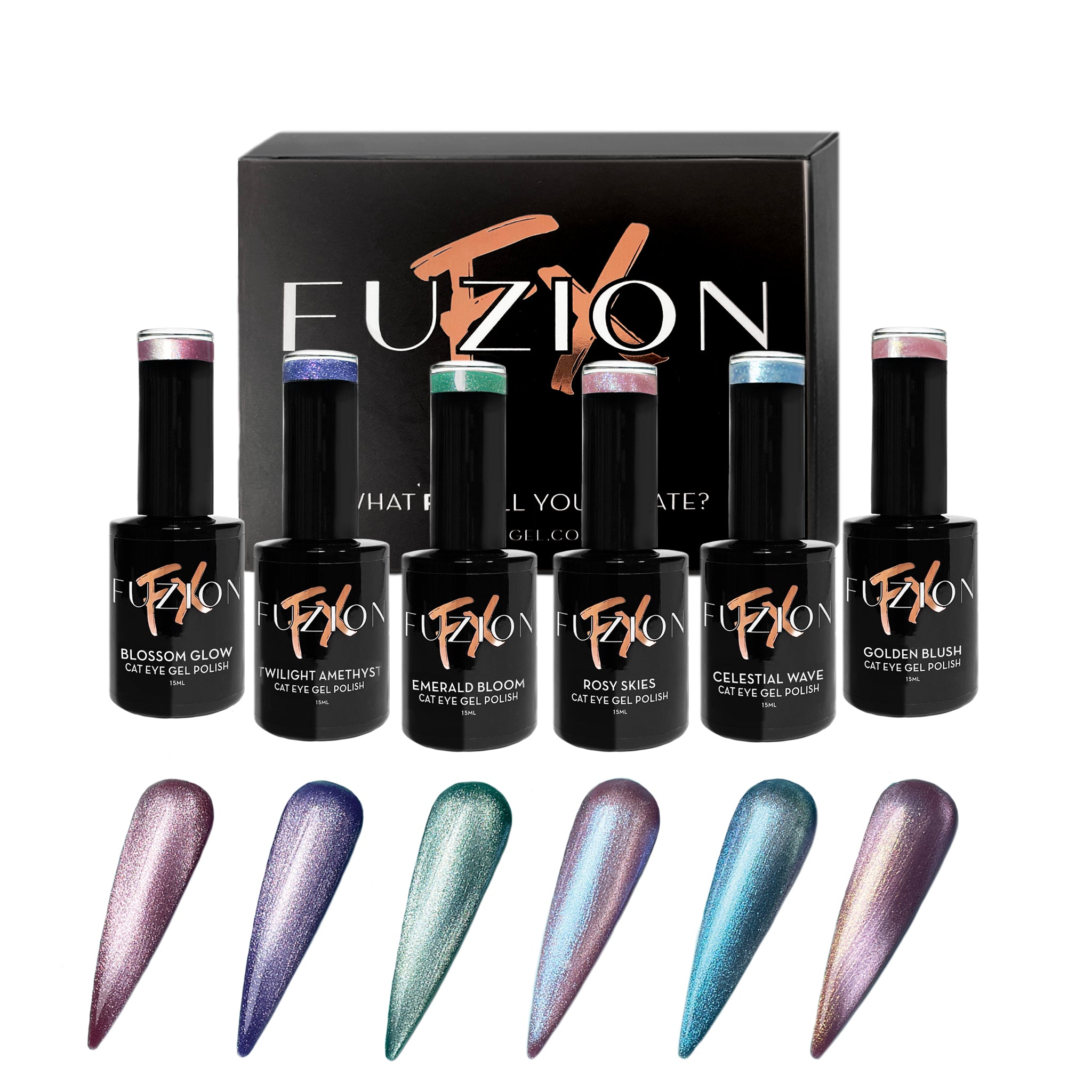 Fuzion FX - Gel Polish Collection | Cat Eye | Spring 2025 | 6 x 15ml