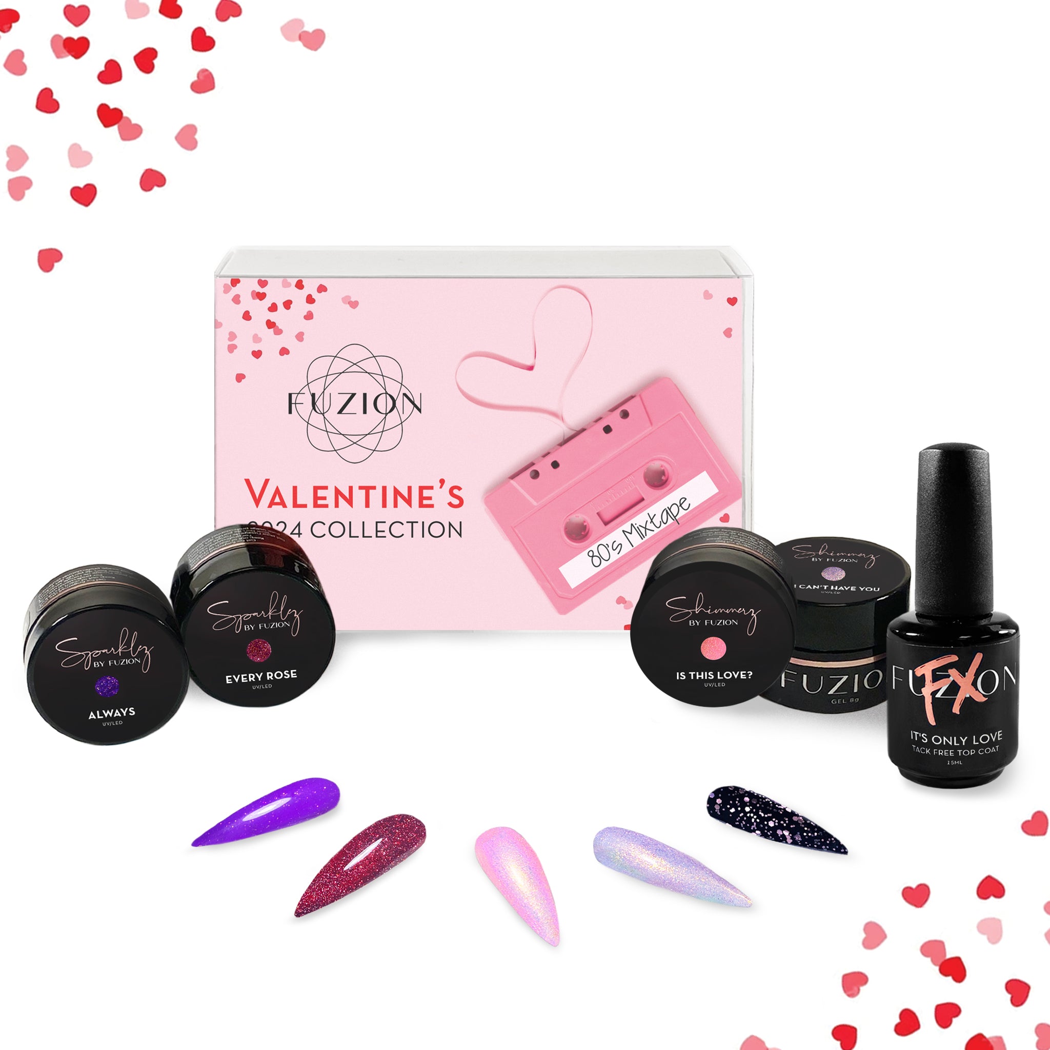 Fuzion UV/LED Valentines 2024 Collection - Creata Beauty - Professional Beauty Products