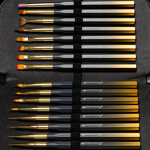 Americanails - Pro-Series Nail Art Brush Collection 16ct - Creata Beauty - Professional Beauty Products