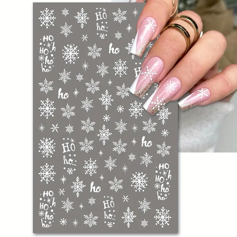 Creata Beauty Nail Decals - 3D Christmas Snowflake
