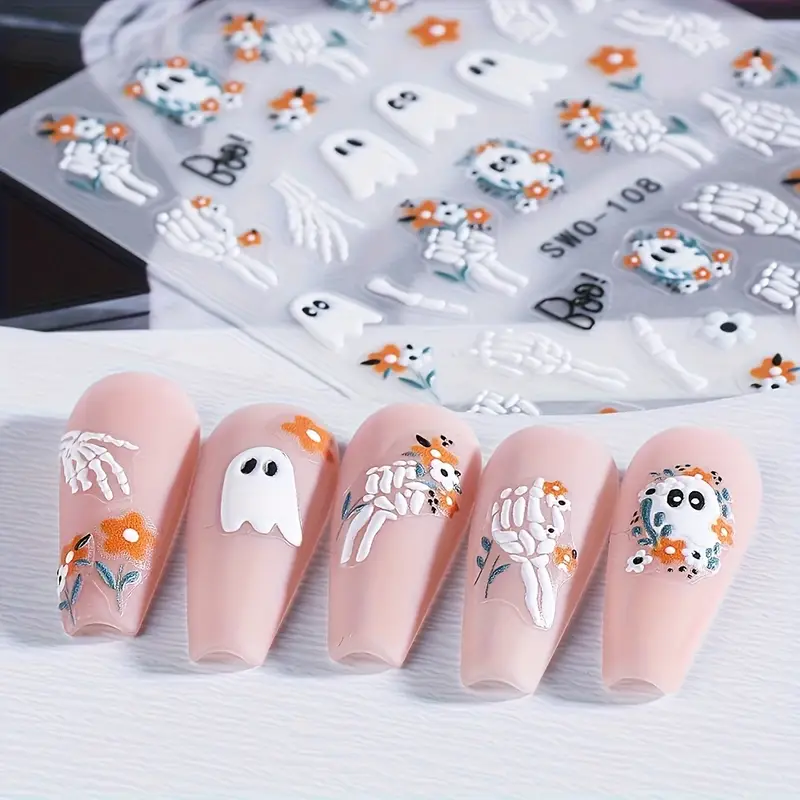 Creata Beauty Nail Decals - 3D Halloween Theme