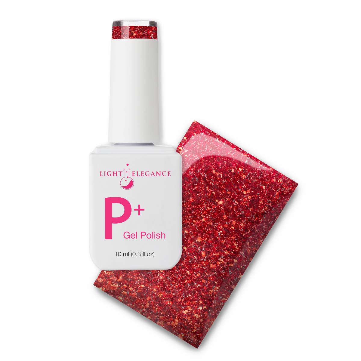 Light Elegance P+ Glitter Gel Polish - Little Red Sled