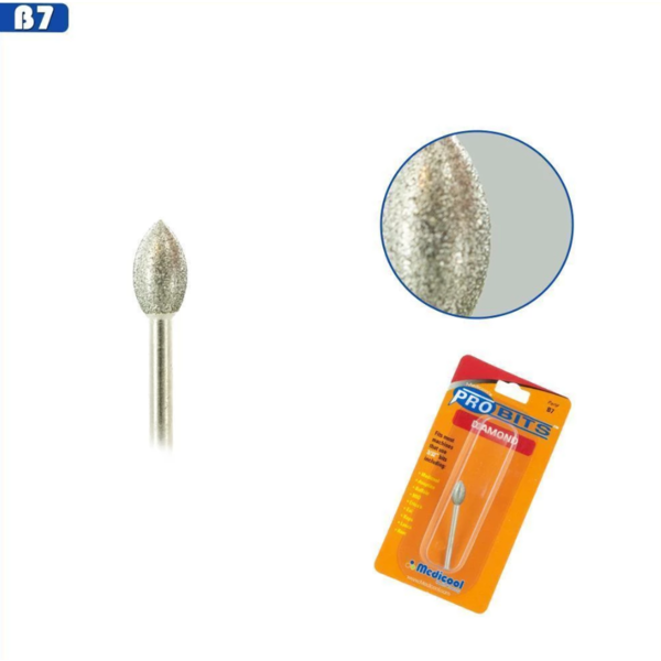Medicool Diamond Bits - Large Football B7 - Creata Beauty - Professional Beauty Products
