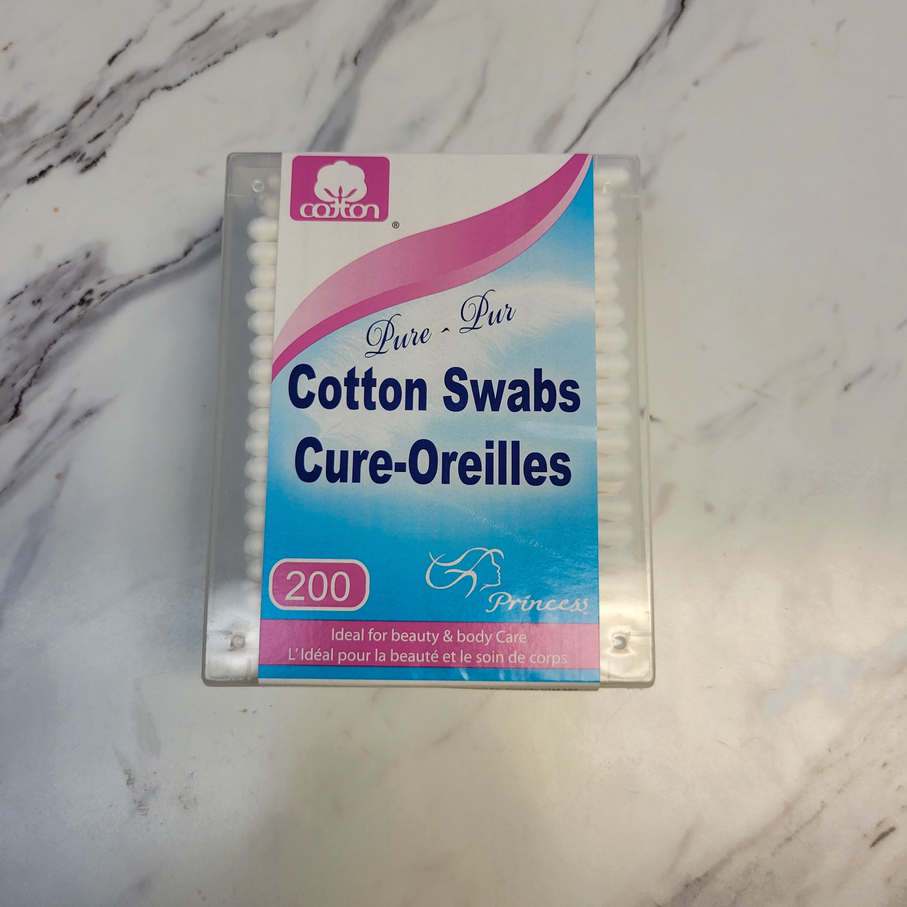 Princess Pure Cotton Swabs 200pk - Creata Beauty - Professional Beauty Products