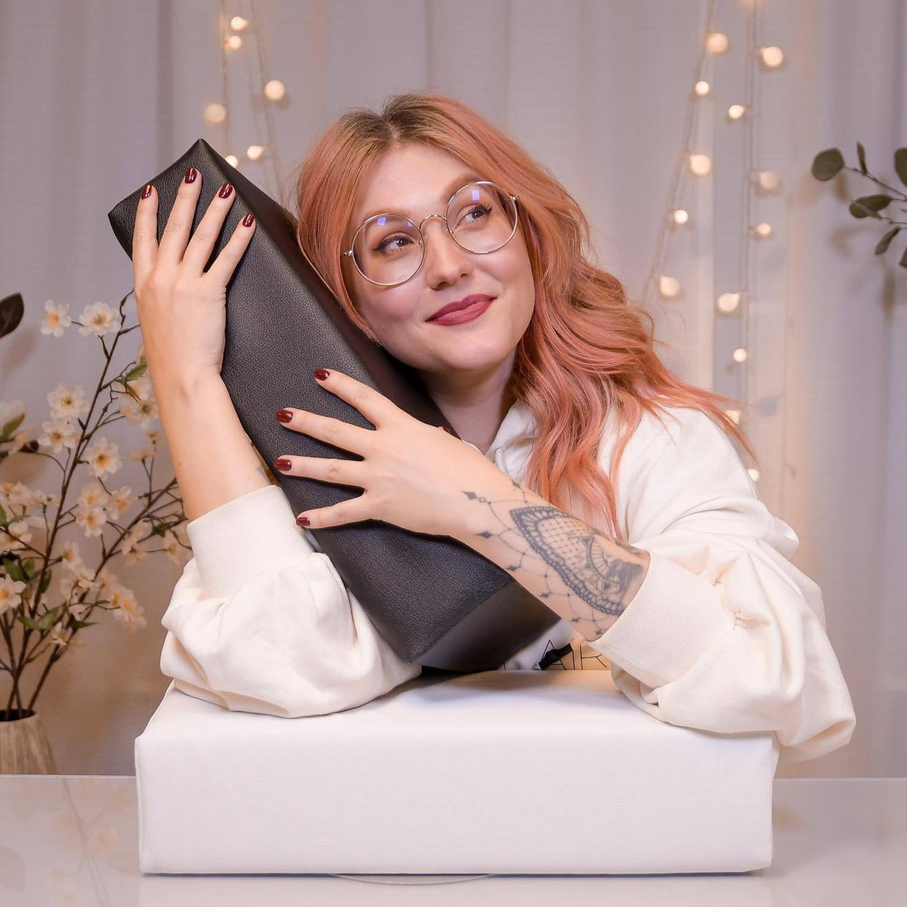 Celina Ryden's Moonflair XXL Custom Nail Arm Rest - Professional Manicure Pillow - Creata Beauty - Professional Beauty Products