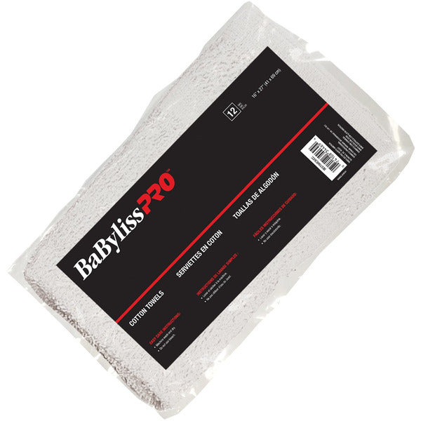 Dannyco - White 100% Cotton Towels 16"x27" - Creata Beauty - Professional Beauty Products