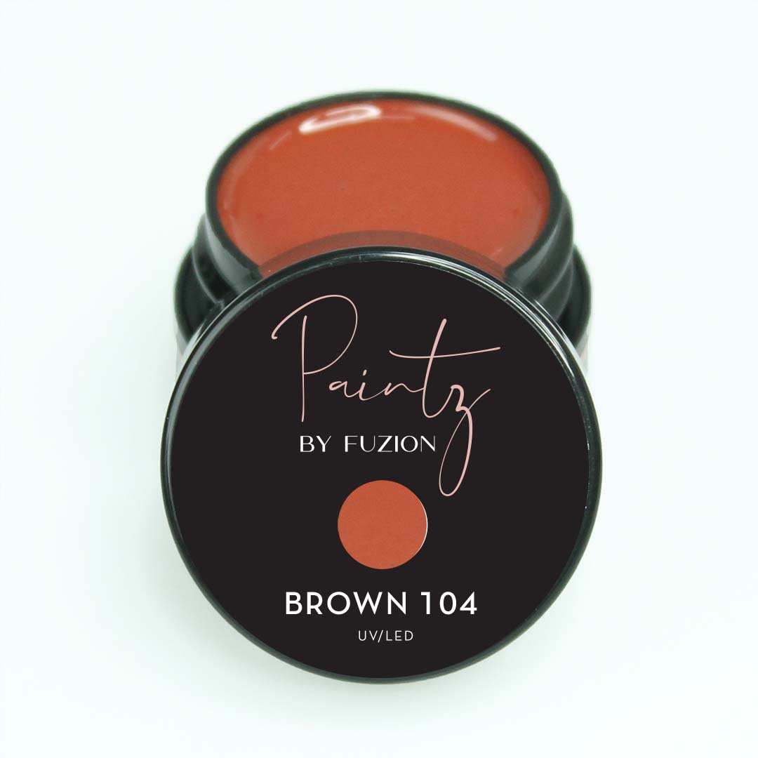 Fuzion Paintz Gel - Brown 104 - Creata Beauty - Professional Beauty Products