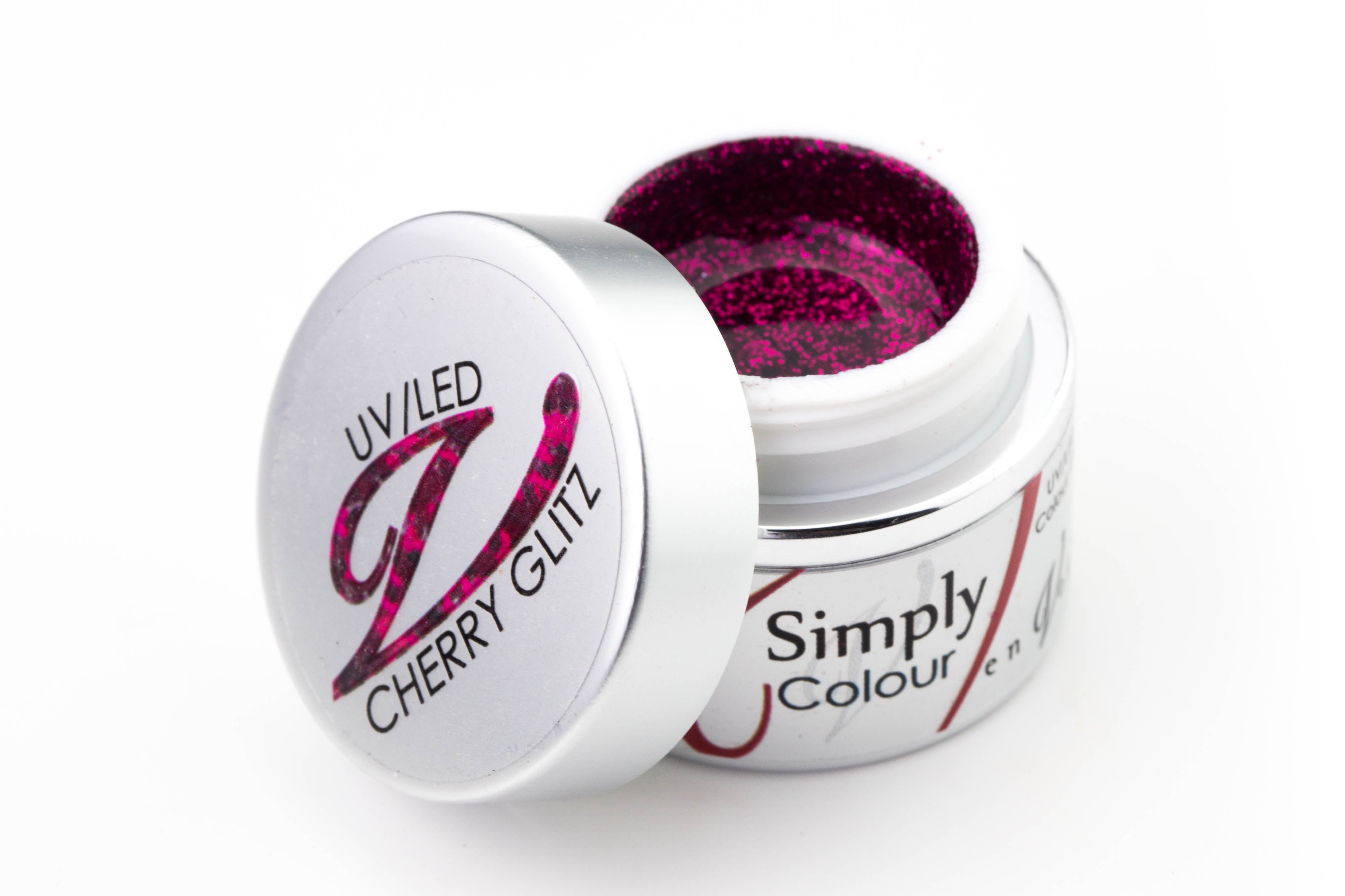 En Vogue Simply Glitter Gel - Cherry Glitz - Creata Beauty - Professional Beauty Products