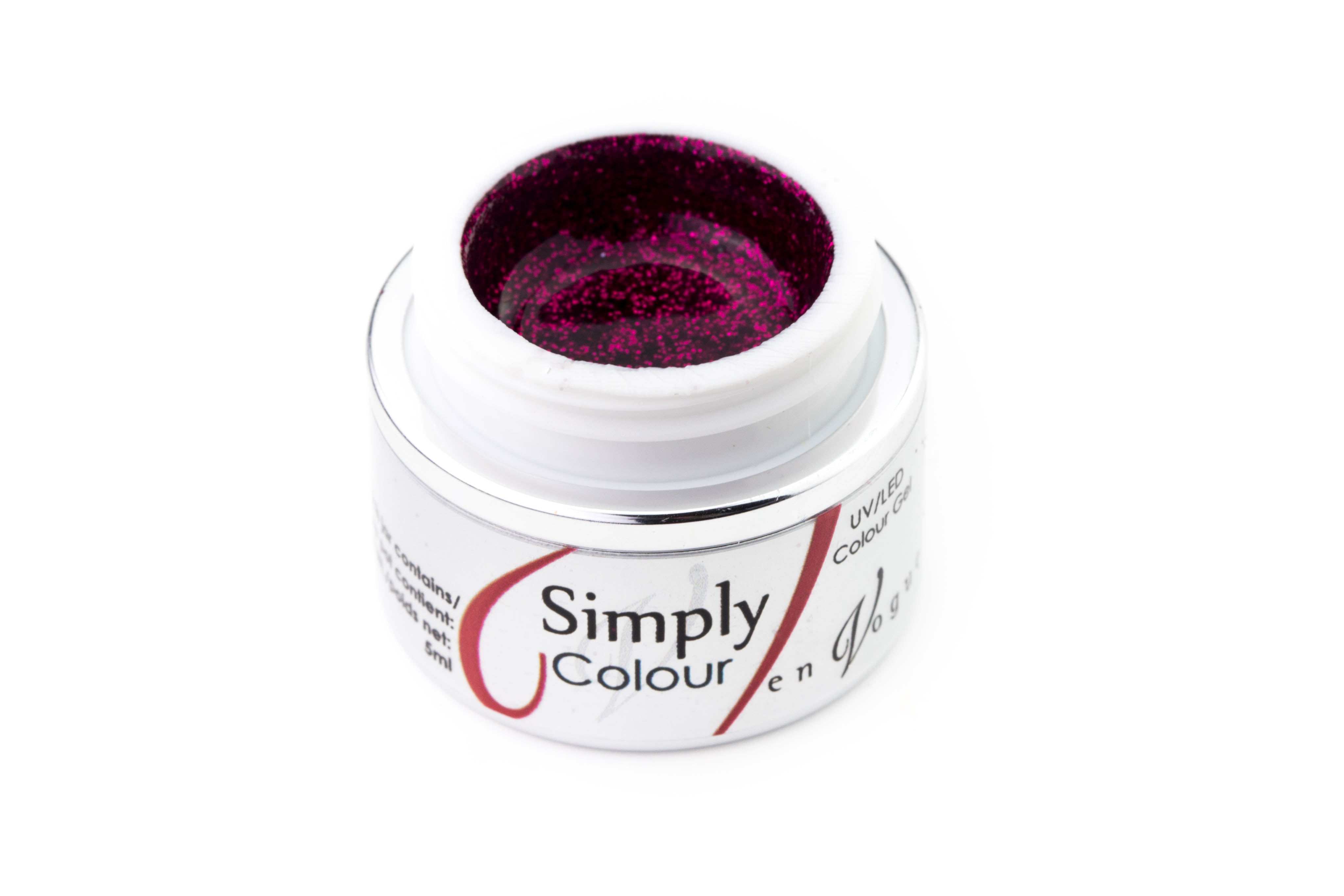 En Vogue Simply Glitter Gel - Cherry Glitz - Creata Beauty - Professional Beauty Products