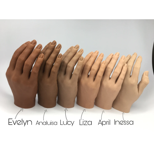 Red Iguana - Silicone Full Practice Hand - Creata Beauty - Professional Beauty Products