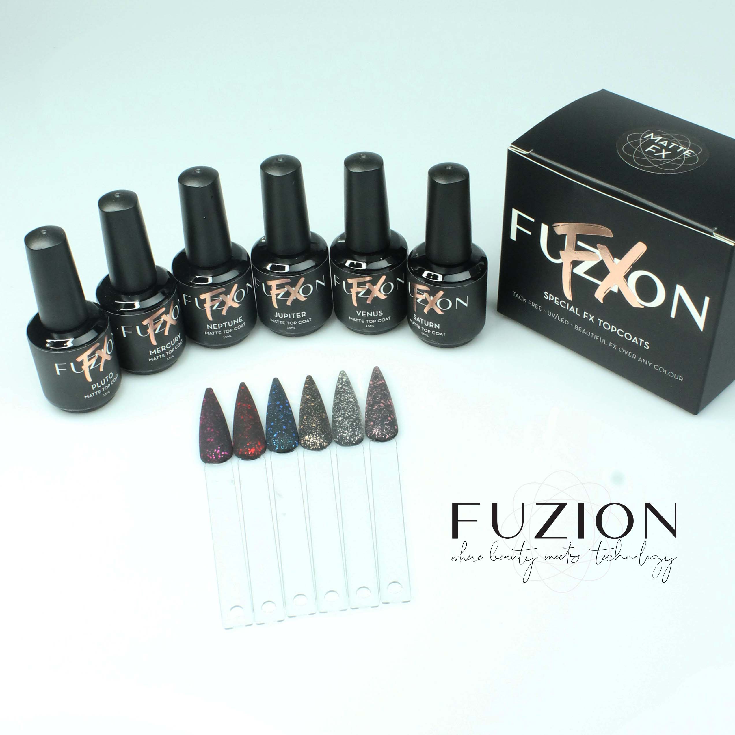 Fuzion FX - Matte Top Coat Collection - Creata Beauty - Professional Beauty Products