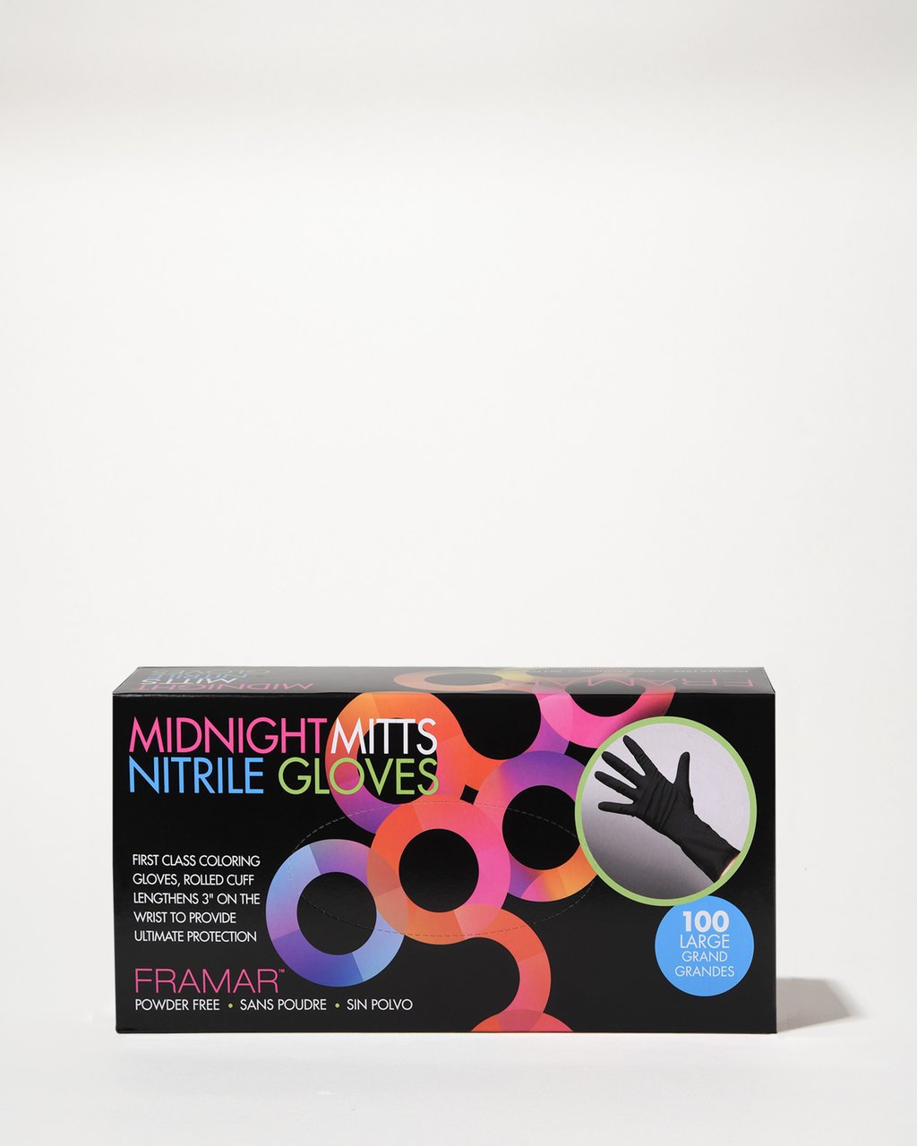 Framar Gloves - Midnight Mitts (Nitrile) - Large - Creata Beauty - Professional Beauty Products