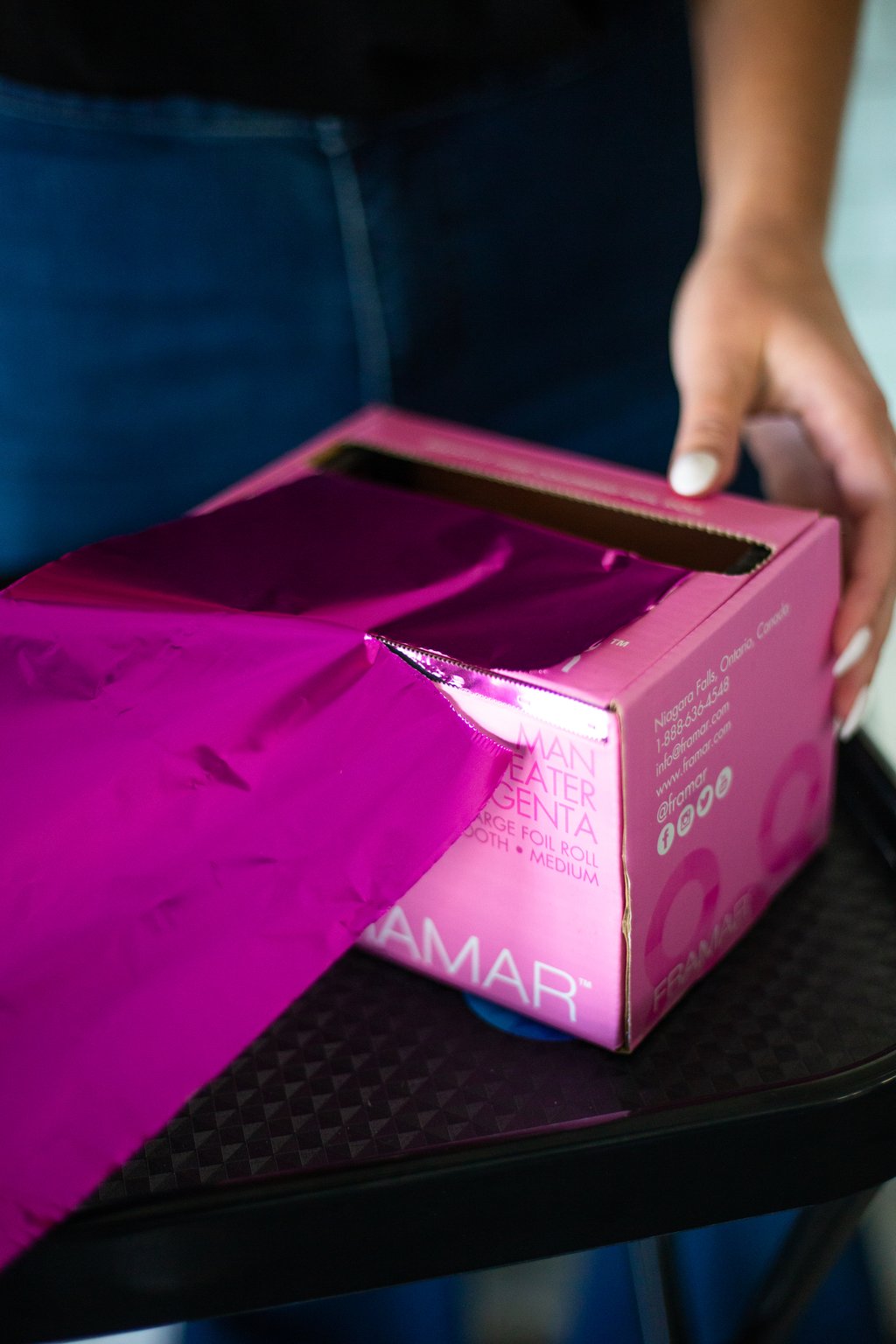 Framar Smooth Foil - Man-Eater Magenta (Medium) - Large Roll - Creata Beauty - Professional Beauty Products