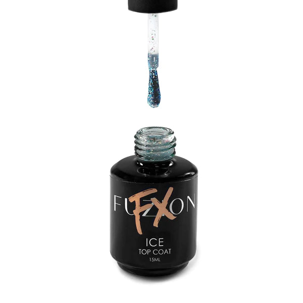 Fuzion FX Shiny Flake Topcoat - Ice - Creata Beauty - Professional Beauty Products