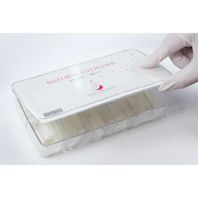 Light Elegance Tip Kit - Natural Cylinder Tip Kit - Creata Beauty - Professional Beauty Products