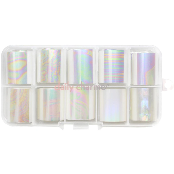 Daily Charme Nail Art Foil Paper Set - Iridescent - Creata Beauty - Professional Beauty Products