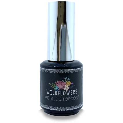 Wildflowers Gel - Tack-Free Metallic Topcoat - Creata Beauty - Professional Beauty Products