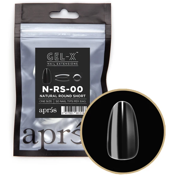 Aprés Nail - Natural Round Short Refill Bags - Creata Beauty - Professional Beauty Products