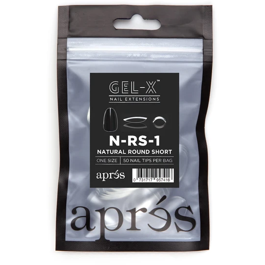 Aprés Nail - Natural Round Short Refill Bags - Creata Beauty - Professional Beauty Products