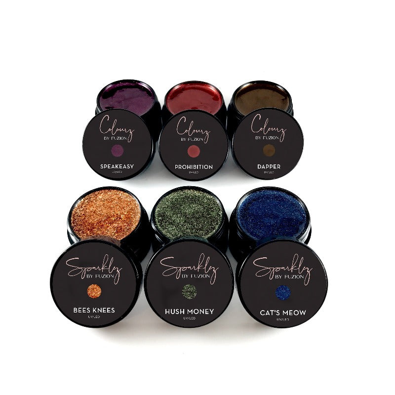 Fuzion UV/LED Colourz & Sparklez - Fall 2022 Collection: Prohibition - Creata Beauty - Professional Beauty Products
