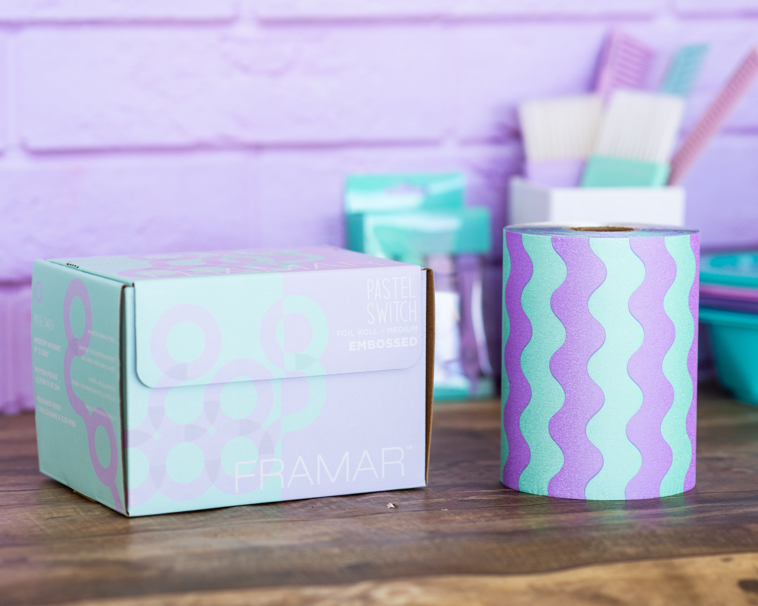 Framar Embossed Foil - Pastel Switch (Medium) - Small Roll - Creata Beauty - Professional Beauty Products