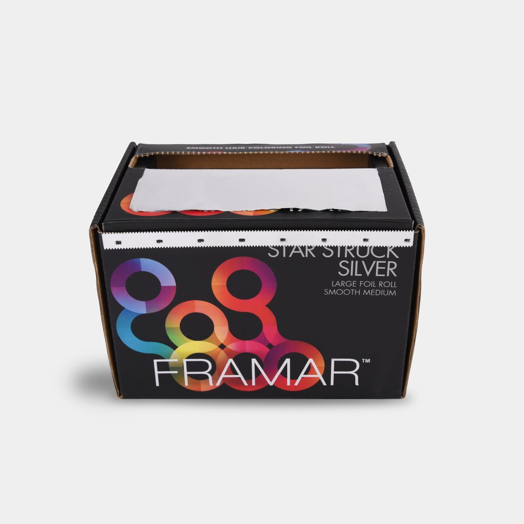 Framar Smooth Foil - Star Struck Silver (Medium) - Large Roll - Creata Beauty - Professional Beauty Products