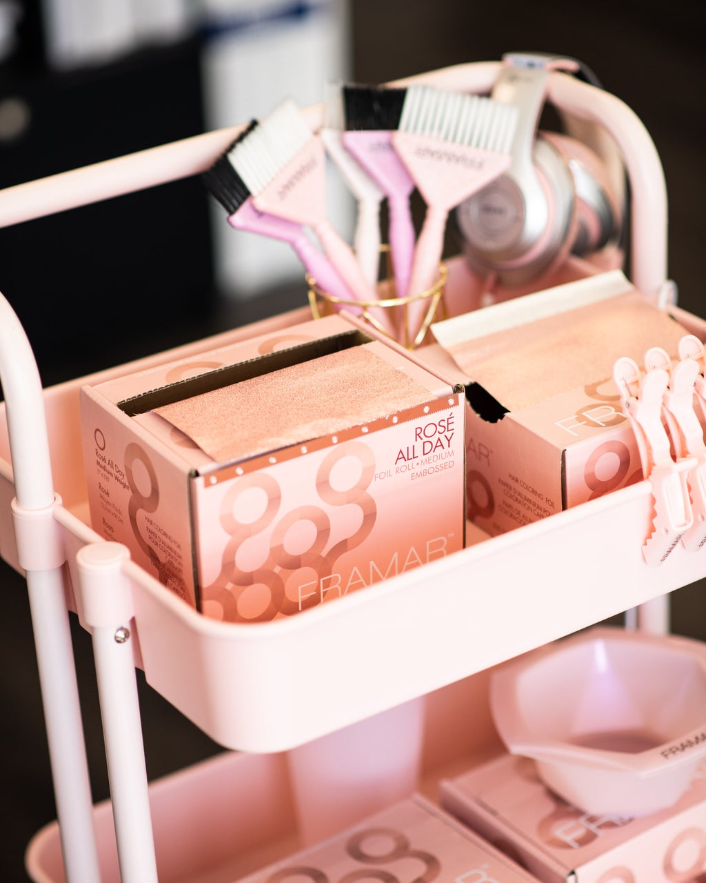 Framar Embossed Foil - Rosé All Day (Medium) - Small Roll - Creata Beauty - Professional Beauty Products