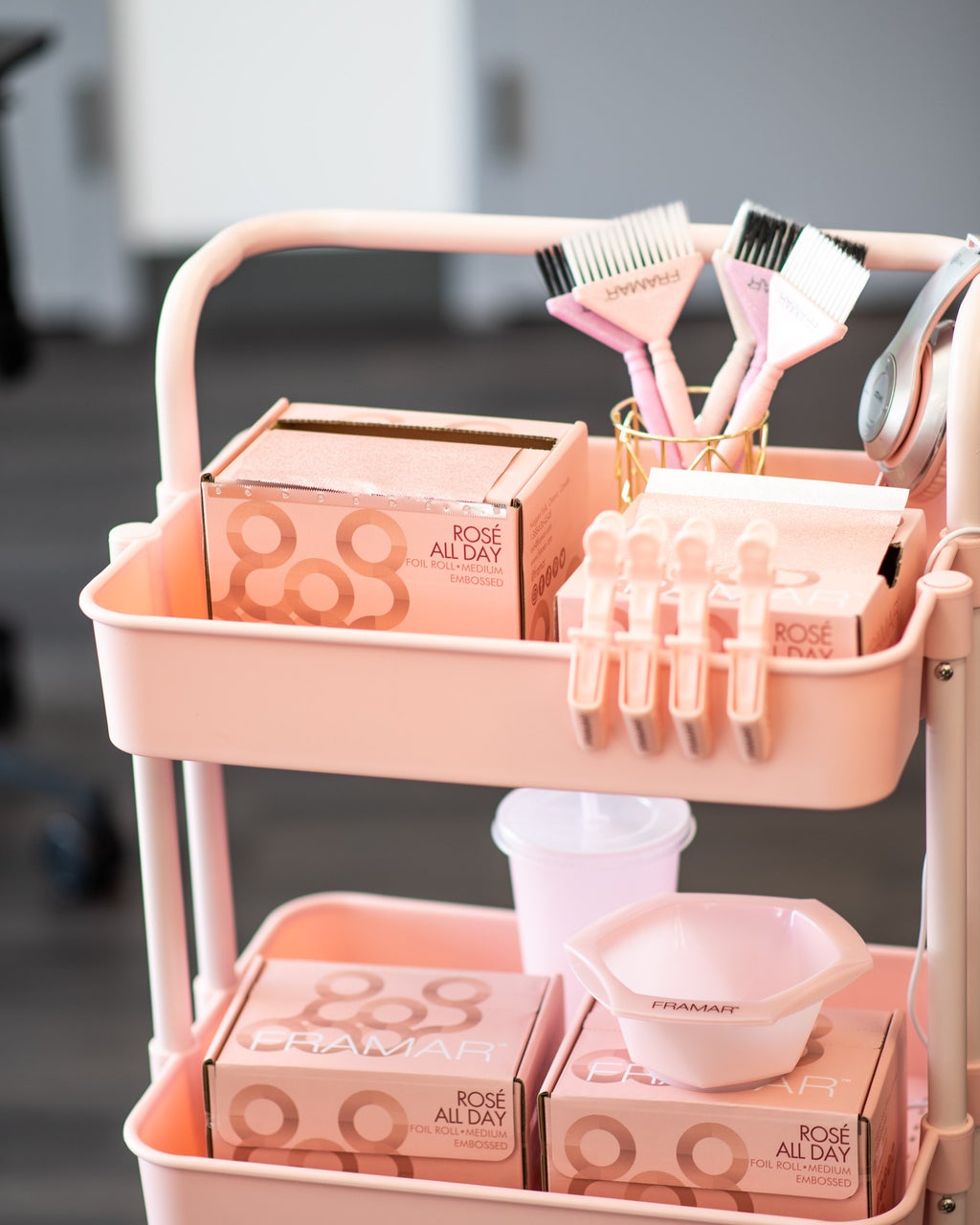 Framar Embossed Foil - Rosé All Day (Medium) - Small Roll - Creata Beauty - Professional Beauty Products