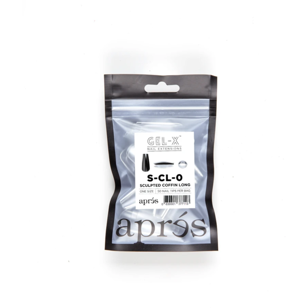 Aprés Nail - Sculpted Coffin Long Refill Bags - Creata Beauty - Professional Beauty Products